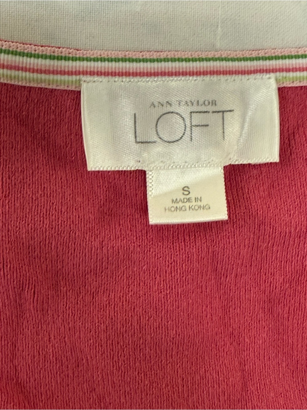 LOFT Raspberry Ribbed Sleeveless Tank Top - Picture 2 of 4